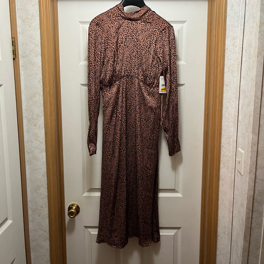 Free People Backless Cheetah Print Dress